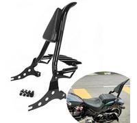 Pieza del respaldo Respaldo Para Pasajero Trasero De Motocicleta Sissy Bar Portaequipajes Para Harley Para Fat Boy 2007-2015 2016 2017 2018 2019 2020 2021 2022 2023 Piezas Desmontables(Nero)