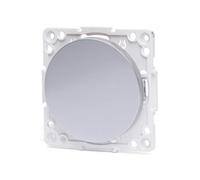 Pieza para interruptor alemán de 2 vías y 1 llave, elegante en plateado, ideal para cualquier espacio moderno. Aporta funcionalidad y estilo a tu hogar con esta práctica solución.