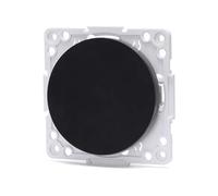 Pieza para interruptor de 2 vías y 1 llave, color negro, ideal para el control de iluminación en hogares y oficinas.