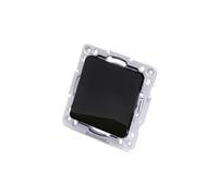 Pieza para interruptor - pieza negra para interruptor alemán de 1 vía y 1 llave, ideal para instalaciones eléctricas en hogares.