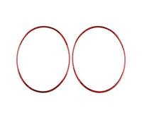 Pieza Repuesto Interior para Fiat para Panda 2003-2011 LHD RHD Anillo Altavoz Puerta Embellecedor Pegatina Fibra Carbono Suave Real Calcomanías para Tablero
