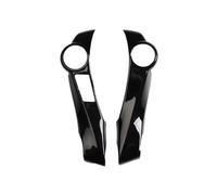 Pieza Repuesto Interior para Toyota para Prius 30 XW30 2009-2015 C 2012-2017 ABS Interior Cubierta Botón Interruptor Volante Embellecedor molduras Rejillas(Glossy Black C)
