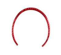 Pieza Repuesto para Mini para Cooper Hardtop R56 para Clubman R55 Convertible R57 Cubierta Instrumentos Coche Fibra Carbono Pegatina Tacómetro Volante Molduras Interiores(Rojo)