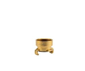 Pieza roscada de acoplamiento rápido de latón GARDENA con rosca interna: conexión de manguera, 42 mm (G 1 1/4 ") - rosca interna para grifos con rosca externa (7110-20)