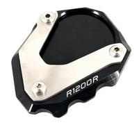 Pieza Soporte Lateral Extensión para Pata De Cabra Motocicleta para BMW R1200R R1200 R 1200 2006 2007 2008 2009 2010 2011 2012 2013 2014(Nero)