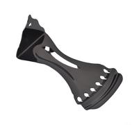 Pieza trasera de sillín de puente para resonador y guitarra dobro, construcción de metal, compatible con modelos vintage para guitarra de jazz (negro)