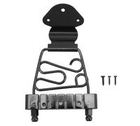 Pieza Trasera de Trapecio de Guitarra de Metal Ajustable, Resistente a la Oxidacin, Fcil Instalacin, para Guitarra o bajo de 6 Cuerdas (BLACK