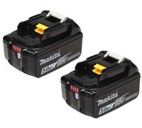 Piezas 2 - Makita 197288-2 BL1850B Twin Pack Batería 18V Litio 5.0 Ah con indica