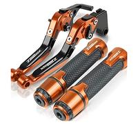 Piezas Accesorios Para Motocicleta, Ajustable, Plegable, Extensible Con Logotipo, Palancas De Embrague De Freno, Manillar, Puños, Extremos Para Kawasaki Ninja1000 Z1000SX 2011-2016(12)