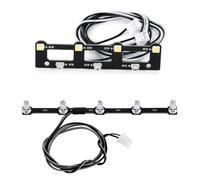 Piezas Actualización RC para 1/14 para Tamiya para Scania 770S RC Camión Remolque Volquete Coche DIY Piezas Techo Luz Focos Faros Tablero RC Coche Actualización Piezas(Front and Roof)