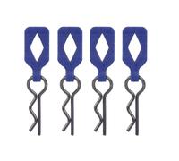 Piezas Actualización RC para Arrma para Kraton para Axial para Scx10 para Traxxas para Trx4 para Tamiya 1/8 1/10 4 Uds Clip De Cuerpo Retenedor Shell Hebilla Fija Bloqueo(Blue)