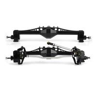 Piezas Actualización RC para Axial para Capra para Utb10 1.9 para Utb 1/10 2 Uds Metal Currie F9 Eje Portal Delantero Y Trasero Coche Trepador De Control Remoto Piezas De Mejora(Black)