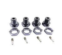 Piezas Actualización RC para Traxxas para E-Revo para E-Maxx para T-Maxx para Revo 3.3 para Slayer Pro 4x4 para Summit para XO-1 Adaptador para Cubo Hexagonal Rueda Metal 4 Piezas 17 Mm 5353(Gray)