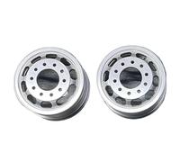 Piezas Automóviles RC Bujes Rueda Delantera Y Trasera 2 Uds Metal para Tamiya para Scania 770S para Volvo 750 para ACTROS 3363 para Man 1/14 Repuestos Piezas Coche RC(Wheel)