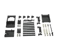 Piezas Automóviles RC For MN168 For MN78 1/12 RC Car Upgrade Parts Accesorios Metal Para Chasis Varilla De Enlace Montaje De Varilla Tracción Amortiguador De Aceite Kit Haz Eje De Transmisión(Black)
