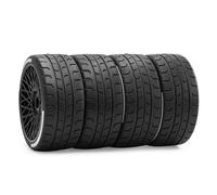 Piezas Automóviles RC para Arrma para Infraction para Limitless para Felony para FSRC GT para HuanNao X3GT 1/7 1/8 RC Car 4PCS Neumáticos Accesorios Actualización Reparación Piezas(Black)