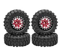 Piezas Automóviles RC para Ascent18 para Scx24 para Trx4m 1/24 1/18 RC Coche Ruedas Beadlock Aluminio Y Barro para Neumáticos Terreno Set Actualización Modificar Piezas Decoración