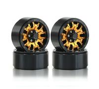Piezas Automóviles RC para Axial para SCX10 Pro para Capra para UTB 18 para TRX4 para Redcat para R131 1/10 RC Car 4 Uds Mampostería 110 * 38 1,9 "Piezas Mejora Neumáticos Barro(Yellow hub)