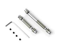 Piezas Automóviles RC Para Hobbyplus Para CR18P Para Rock Van 1/18 RC Actualizaciones Piezas Reemplazo Eje De Transmisión Central De Acero Modificación Accesorios Para Automóvil RC 2 Piezas(Silver)