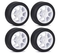 Piezas Automóviles RC para Tamiya M03 M04 M05 MB01 MF01 XM01 SW01 1/10 1/12 RC Coche Plástico 4 Uds 42mm para Rueda Carreras Neumático Goma con Inserto Espuma Piezas Mejora