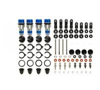 Piezas Automóviles RC para Tamiya para Gf-01 G6-01 para Wr-02 para Xv-01 RC Coche Aleación Aluminio Amortiguador Largo Hidráulico Mejora Reparación Modificar Piezas