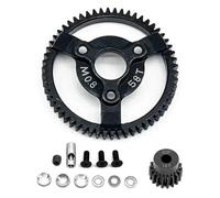Piezas Automóviles RC para Traxxas para Slash para Stampede para Rustler 4X4 V 1/10 RC Coche Engranaje Principal Acero 50T-60T 32 Paso 0,8 M 6842 6843 3956 Piezas Mejora(58T)
