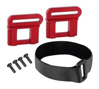 Piezas Automóviles RC Para Traxxas Para Sledge Para Maxx Para Slash 6S 1/8 Soporte Batería De Metal Soporte Sujeción Con Correa Batería 9628 Piezas De Mejora De Coche RC(Red)