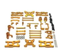Piezas Automóviles RC para Wltoys 144016 144018 1/14 RC Coche Metal Dirección para Cubo Portador para Brazo Oscilante Varilla Enlace Kit Torre Choque Mejora Reparación Piezas