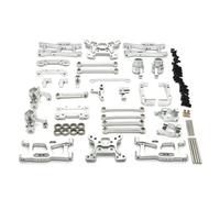 Piezas Automóviles RC para Wltoys 144016 144018 1/14 RC Coche Metal Dirección para Cubo Portador para Brazo Oscilante Varilla Enlace Kit Torre Choque Mejora Reparación Piezas