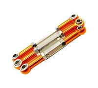 Piezas Barra RC Compatible Con FS 51805 51806 53625 53632 53633 1/10 RC Pieza De Coche RC Accesorios De Coche Aleación De Aluminio Varilla De Enlace De Dirección Más Fuerte(Orange)