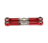 Piezas Barra RC Para Rosca M4 Orificio De 3 Mm 69-80 Mm De Largo Servoacoplamiento Ajustable Brazos De Dirección Piezas Y Accesorios Para Coche RC Actualización Reemplazo Y Uso(Red)