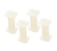 Piezas Carrete Blanco Bobina Abs 4 de Cable de Altavoz | Clip Organizador de Cables, Bastidores de Bobinado de Bobinas, Útil para Mezcladores y Audio