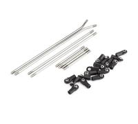 Piezas Chasis RC para SCX10 para Capra 1/10 RC Carbono para LCG para Kit De Chasis con Soporte para Deslizadores De Roca Placa Protectora Delrin Crawler(Link Kit)