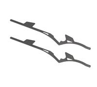 Piezas Chasis RC para SCX10 para Capra 1/10 RC Carbono para LCG para Kit De Chasis con Soporte para Deslizadores De Roca Placa Protectora Delrin Crawler(Carbon Rails)