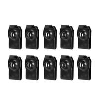 Piezas clips de tornillos Pernos De Carrocería, Clips Tuerca En U Cubierta Del Motor M6 Protector La Bandeja Inferior Parachoques Revestimiento Guardabarros Retenedor(10pcsU-shaped)