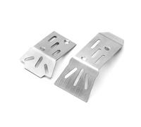 Piezas Coche RC Compatible con Arrma para Granite para Grom 1/18 RC Car Upgrade Parts Accesorios 2 Piezas De Acero Delantero Y Trasero para Protector De Armadura De Chasis