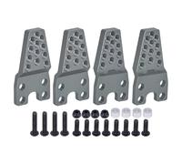 Piezas Coche RC Compatible con Axial para SCX10 90046 para TRX-4 D90 D110 1/10 Coche RC Crawler 4 Piezas De Soporte De Amortiguador Ajustable De Aluminio