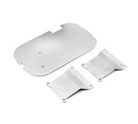 Piezas Coche RC Compatible con Tamiya para TT-01 1/10 RC Actualizaciones De Coche Accesorios De Piezas De Acero Inoxidable para Chasis Armadura Caja De Cambios Protector Placa Protectora