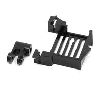 Piezas Coche RC Compatible con TRAXXAS 1/5 para X-MAXX 1/6 para XRT 1/10 para MAXX Accesorios para Piezas De Automóvil RC Adaptador De Montaje De Servo De Metal Y Brazo Servo De 25T 7749(Black)