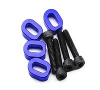 Piezas Coche RC Compatible con Traxxas 1/5 para X-MAXX 6S 8S 1/6 para XRT 8S RC Accesorios De Actualización De Coche 4 Uds Arandelas De Montaje De Motor De Metal Cuñas 7759 7759R(Blue)