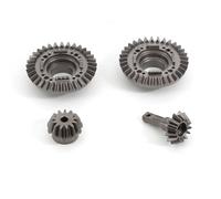 Piezas Coche RC Compatible con Traxxas para UDR para Unlimited para Desert 1/7 RC Car Parts Accessories 40CR Steel Diferencial Ring Gear Outer Gears Set(Front and Rear)