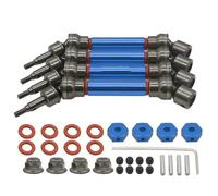 Piezas Coche Rc Para Arrma 3s Para Mega Para Granite Para Vorteks Para Senton Para Big Rock Para Typhon 1/10 ARAC4041 AR310780 Juego Eje Transmisión Delantero Trasero Coche RC Accesorios(Blue)