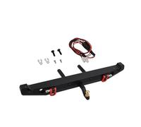 Piezas Coche RC para Axial para Traxxas para TRX-4 para Scx10 90046 1/10 Parachoques Trasero De Metal con Grilletes De Enganche De Remolque Ligeros RC Crawler