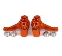 Piezas Coche Rc Para FS 1/10 53810 511484 RC Car Truck Buggy Para Hop-Up Upgrade Parts Aluminio Dirección Hub Carrier LR Knuckles Accesorios Para Automóvil 2 Piezas(Orange)