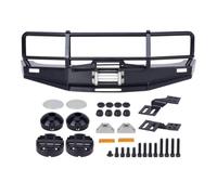 Piezas Coche RC para LC80 para SCX10 para TRX4 1/10 Barra De Cabrestante Frontal Metal Parachoques Chasis Tubo Barras Toro ARB Componentes Piezas Mejoradas Coche RC(B)