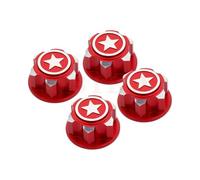 Piezas Coche Rc Para Traxxas Para Arrma Para TRX Para X-Maxx Para Summit Para E-Revo 1:8 1:5 1:10 Tapa Tuercas Rueda Hexagonal 17mm Tapa Antideslizante Buggy Truck RC Accesorios Autos(Red)