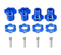 Piezas Coche Rc Para Traxxas Para E-Revo Para Revo 3.3 Para E-Maxx Para Summit Para T-Maxx Para Slayer Pro 4X4 1/10 RC Para Monster Truck Piezas Coche Tuerca Cubo Hexagonal Rueda Estriada 17mm(Blue)