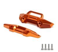 Piezas Coche RC para Traxxas para MAXX 4S 89076-4 89086-4 8935 8936 1/10 Parachoques Delantero Trasero Aluminio Piezas Coche RC Accesorios Actualizaciones Componentes(Yellow,1set)