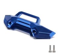 Piezas Coche RC para Traxxas para MAXX 4S 89076-4 89086-4 8935 8936 1/10 Parachoques Delantero Trasero Aluminio Piezas Coche RC Accesorios Actualizaciones Componentes(Blue,Front)