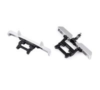Piezas Coche RC para Traxxas para TRX-4M High Trail F150 1/18 Parachoques Trasero Delantero Aleación Aluminio con Gancho Remolque Coche Trepador Control Actualizaciones(1set)